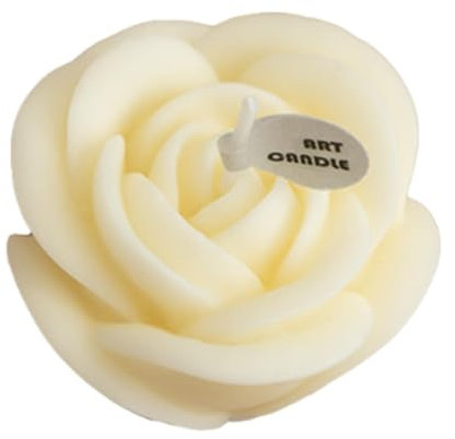 Fierudeng Candele a forma di | Candele a forma di rosa di San - Candele a forma di Candela decorativa in cera di soia candela profumata decorazione per camera