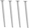 Lot de 4 pieds de table coniques verticaux en métal pour table basse, table à manger, table de chevet, angle biseauté, hauteur 90 cm, blanc