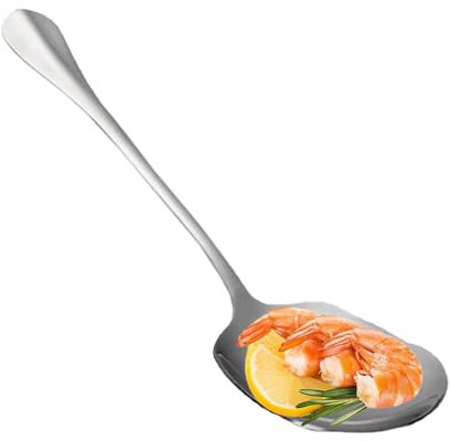 Extra Large Serving Spoons - Big Metal Rice Spoon, Salad Serving Utensils | Kitchen Flatware Spoon, Large Serving Spoon for Platters, Pasta, Salads, Buffet Serving Spoon for Home Use