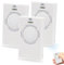 Lot de 3 télécommande portail, 868 MHz universelle télécommande portail 4 canaux, compatible avec XT4 868 SLH LR, blanc