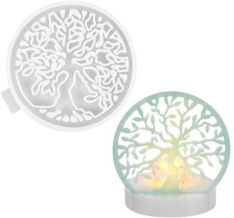 Silikonform Kerzenhalter Silikonformen Gießformen Kerzen Formen Silikon Gießformen Gießform Kerzenhalter Silikonform Weihnachten Kerzenformen zum Gießen (Baum des Lebens)