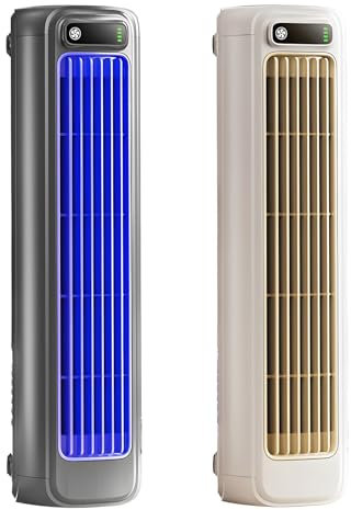 Tragbarer Kühlventilator, Mobile Klimaanlage ohne Abluftschlauch, Aufladbarer Luftkühler, Ultraleiser Luftzirkulator 3 Gebläsestufen [NOT Real Conditioner] für Küche Schlafzimmer (2PCS 【Ladeversion】)