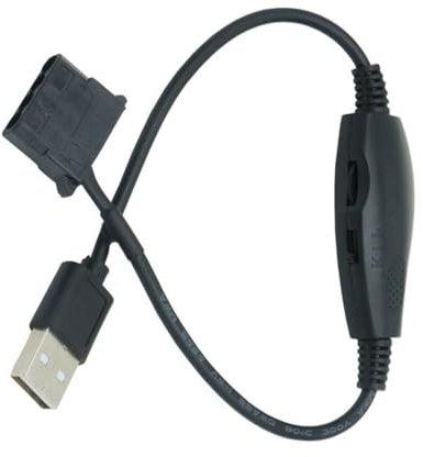 Zqxnt Cable adaptador USB a 4 pines de 5 V con funda USB a 4 pines, cable adaptador de alimentación de repuesto