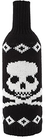 INOOMP 1Pc Halloween Wine Bottle Cover Skull Pumpkin Protective Bag for and Storage Material for Friends Family