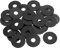 QUARKZMAN 25 Stück M12 Nylon Flachscheiben Flachscheibe 12mm Innendurchmesser 40mm Außendurchmesser 2mm Dicke Kunststoff Abstandshalter Für Schrauben Wasserhahn Sanitär Reparatur Schwarz