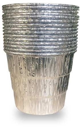 DONSIQIZZ 15 Stück Fetteimer Liner für Traeger Pro Serie 575 780 20 22 34 Serie, Ironwood 650 885, Z Grills, Green Mountain Grills, Grill-Tropfschale für Traeger BAC407z Einwegfolie