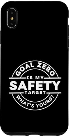 Obiettivo zero, obiettivo di sicurezza, sicurezza prima di tutto, regalo per la sicurezza Custodia per iPhone XS Max
