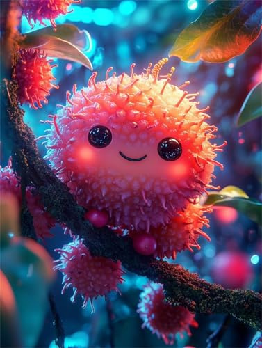 Puzzle 500 Teile Niedliche Früchte, Impossible Game, Klassische Puzzles, Herausforderndes Puzzle, Puzzles für Erwachsene 500 Teile 52 x 38 cm