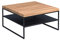 M2 Kollektion Vista 2 Couchtisch, MDF Dekor Eiche braun, 75x75cm, Höhe 40cm