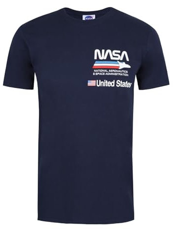 Nasa Plane Aeronautics T-Shirt, Blue (Navy Navy), M Men's