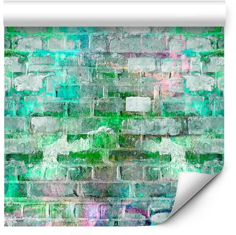 murando - Tapete selbstklebend 10m Wandtattoo dekorative Möbelfolie Dekorfolie Fotofolie Panel Wandaufkleber Wandposter Wandsticker - Ziegel f-C-0408-j-a