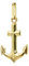 NKlaus Maritim Anker Kettenanhänger 17x11mm Glücksbringer 8 Karat 333 Gold gelbgold 9264