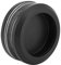 Aluminum Alloy Glass Door Handle Round Furniture Cabinet Pulls Knob Black