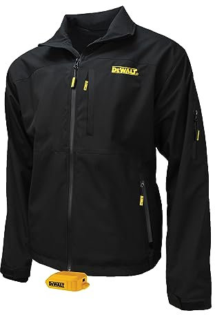 DEWALT Men's Standard Heated Structured Soft Shell Jacket without Battery Black Size 3X