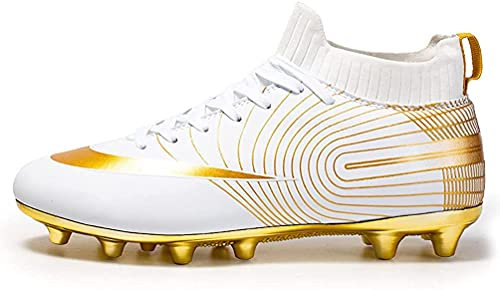 IFIKK Zapatillas de Fútbol Niños Hombre Profesionales Botas de Fútbol Spike Aire Libre Atletismo Zapatos de Fútbol Ligero Tacos Fútbol Zapatos de Fútbol Deporte (Elevado Estilo 3, 34)