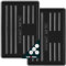 KOTARBAU® 2 x Bandejas de goteo para zapatos, 60 x 40 cm, Color negro, Bases escurridoras, Bandeja con borde elevado para secar calzado, Posazapatos, 2 UNIDADES