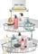 Orimade Corner Shower Caddy Basket Rack Stainless Steel with Hooks Wall Mounted Bathroom Shelf Storage Organizer Adhesive Rustproof No Drilling Shampoo Holder 3 Pack