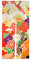 LIGICKY Japanischer Stil dick Leinen Noren Lang Vorhang TürVorhang Raumteiler Tapisserie für die Heimtextilien 85 x 180 cm, Farbige Retro Blumen