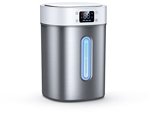 4L Ultrasonic Cool Mist Humidifier with 304 Stainless Steel Tank, Automatic Humidity Control, Night Light and Timer, for Large Rooms and Babies