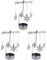 Uonlytech Kerzenständer 3 Stücke Kerzenhalter Licht Kerze Windmühle Tee Party Romantischen Urlaub für Tür Dekor Kerzenhalter Drehbar Schneeflocke Rotation Halter