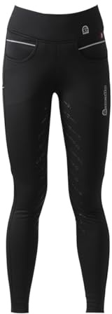 Cavallo Liz Grip Damen Reithose Winter Reitleggings schwarz, Größe:38