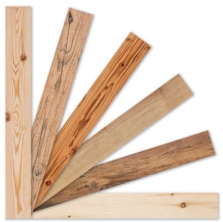iWerk® – Musterpaket „Naturtöne“ | Moderne Echtholzpaneele zum Kleben | Wandpaneele als Holzproben – zum Ausprobieren für Zuhause