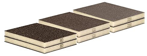 Schleifschwamm Schleifmatte,Schleifschwämme,Handschleifblöcke,Pu-Schaum-Schleifpads Für Holz,Schmirgel Schleifschwamm,Hand Sandblock Für Entrosten,Schleifen,Polieren,Waschbar Und Wiederverwendbar