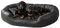 exclusive BED Orthopädisches Hundebett Nancy Premium Grosse Mittelgroße Kleine Hunde - Hundekissen Hundematte aus Öko-Leder - rutschfest Langlebig Abriebfest Reißfest (XXL, Schwarz)