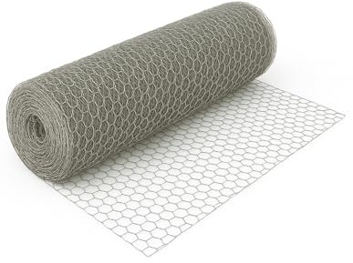 Jardin202 - Malla Hexagonal Galvanizada para Cercados | Ideal para Jardín y Protección de Animales | Rollos de 0,5x10m, 1x10m, 1x25m y 1x50m | 50mm 1x50m (Plata)