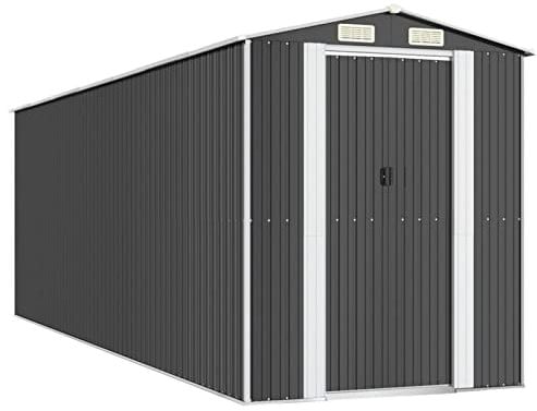 Keketa Gartenhaus, Gartenhaus, Werkzeug, Gartenhaus, aus Blech, Gartenhaus, Schuppen, Garten, Werkzeug, Garten, Anthrazit, 192 x 606 x 223 cm, aus verzinktem Stahl