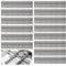 WOPPLXY 32 Stück Schubladentrenner, Grau Schubladenteiler Verstellbar, Kunststoff Schubladen Trenner für Schrank, DIY Schreibtisch Organizer, Unterwäsche, Socken