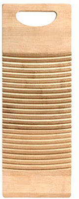 Fulenyi Tabla de Lavado de bambú para Lavado de Madera - Tabla de Ropa Grande para Ropa de hogar 40 x 18 cm