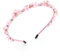 IYOU Glitter Strass Stirnband Rosa Kristall Haarbänder Dünn Retro Party Prom Haarschmuck für Frauen und Mädchen