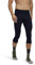 FALKE Herren Baselayer-Hose Warm 3/4 M Ti Funktionsmaterial schnelltrocknend 1 Stück, Schwarz Black 3000, L