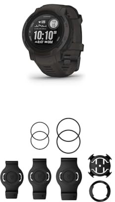 Garmin Instinct 2 – wasserdichte GPS-Smartwatch mit bis zu 28 Tagen Akkulaufzeit & QuickFit Bicycle Mount