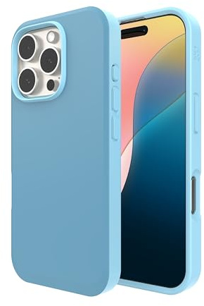 ZAGG SoHo Snap, Graphen-verstärkte Hülle für iPhone 16 Pro [6.3-Inch], MagSafe kompatibel, 2-Schichten Schutz, Wärmeableitung, stoßfest, Abdeckung für die Rückseite (Blau)