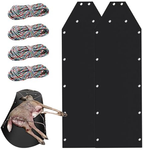 Deer Drag Sled – Vielseitiger Spielschlitten zum Transportieren von Ausrüstung | Tragbares Zubehörset zum Ziehen von Hirschen | Eisangel- und Schneeschlitten zum Transport von Brennholz, Ausrüstung un