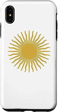 Hülle für iPhone XS Max Sol de Mayo Golden Sun Weiß