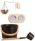 Sauna-Set - Sauna-Set mit Saunakübel, Saunathermometer, Spa Zubehör für Sauna, Sauna-Uhr | Aromatherapie-Öl-Tasse, ätherisches Duftdiffusor