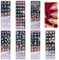 Nail Art Plates,7 Stücke Nagel Schablone,French Nails Stempel Set, Nail Stamping Plate,Schablonen,Nagel Stempel,Nageldesign,French Nails Set,Nail Art Stamper, Diy Nail
