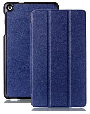 Custodia per smartphone Huawei M1 S8-301W/301U/303L da 8 pollici, custodia ultra sottile leggera con supporto pieghevole, adatta per tablet Huawei M1 S8-301W/301U/303L da 8 pollici (blu scuro)