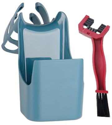 Chain Cleaning Oil Tool Anti-Spray Box with Brush for Motorcycle and Bicycle Maintenance Splash Guard for Chain Lubrication, Bearing Sleeve for Oilmedium and Chain Repair Systems