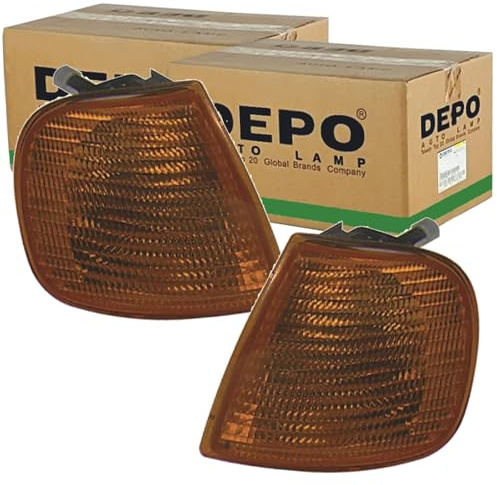 2X Depo Blinker Orange vorne | 441-1517L-Ue + 441-1517R-Ue passend für Caddy Polo links+rechts