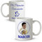 LolaPix Taza comunión Personalizada. Regalos comunión Personalizados con Nombre y Texto. Taza Personalizada. Varios diseños. Topos Azul