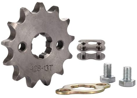 WOOSTAR Kettenrad Vorne 428-13 Zähne 17mm Ersatz für 50ccm 70ccm 90ccm 110ccm 125ccm Dirt Pitbike Minibike ATV 4 Wheeler Moped