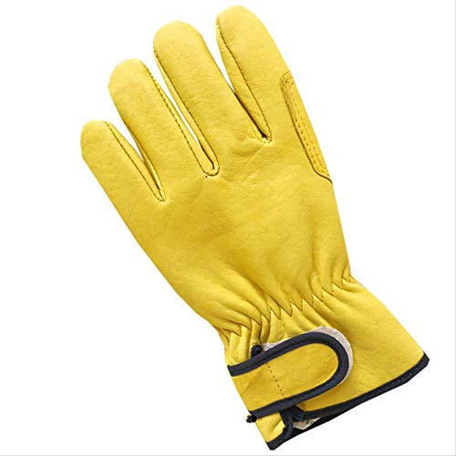 Goatskin Leder Arbeitshandschuhe Reine Schaffell Schutzhandschuhe Labor Guard Arbeit Schweißen Weiß Konstruktion Bearbeitung Männer Und Frauen