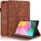 AsWant Samsung Tab A 2019 10.1 Zoll Schutzhülle PU Ledertasche Folio Flip Hülle Brieftasche Stifthalter Tablet Hülle für Samsung Galaxy Tab A 10.1 2019 SM-T510/SM-T515 Geprägte Baum - Braun
