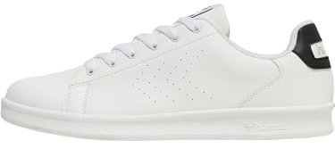 Hummel Unisex Busan Sneaker, White Black 211 830 9124, 45 EU