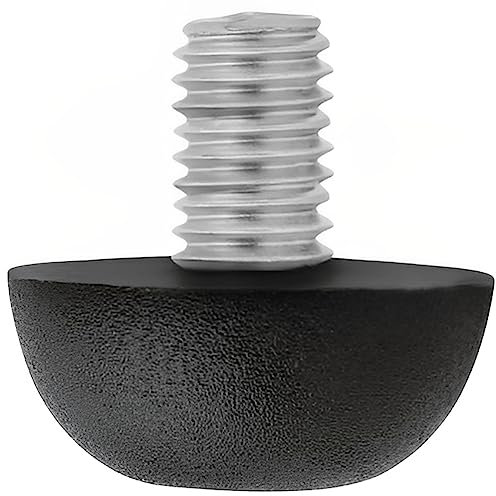 Project Patio 8 mm x 1,25 mm filettatura regolabile piedini scorrevoli livellatori per mobili da patio, sedie e tavoli (24, nero)