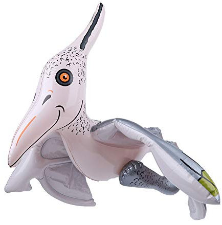 Mxtech Dinosaure Gonflable de Simulation, PVC de(Winged Pterodactyl Flesh-Colored Wings Silver)